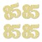 Big Dot of Happiness Gold Glitter 85 - No-Mess Real Gold Glitter Cut-Out Numbers - 85th Birthday Party Confetti - Set of 24